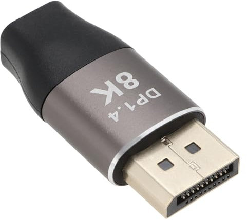 Be In Your Mind 1 adaptateur Mini DP femelle vers DisplayPort mâle 8K 1.4 transmission bidirectionnelle 8K 60Hz 4K 144Hz DisplayPort vers DP connecteur