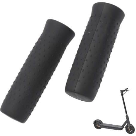 JINJUMEI Empuñaduras para Manillar de Patinete, Funda Protectora de Silicona Suave Antideslizante para Patinete Eléctrico, Piezas De Repuesto para Patinete Scooter