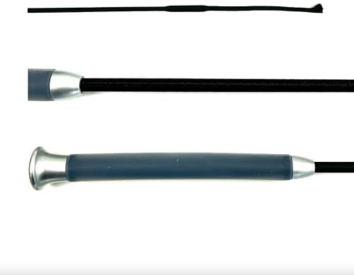 JA Horse JA0049 Gel Dressurgerte mit Memory-Gel-Griff, Schwarz, 100 cm | Tragekomfort Ergonomische Dressurgerte für präzise Hilfengebung spürbare Handentlastung