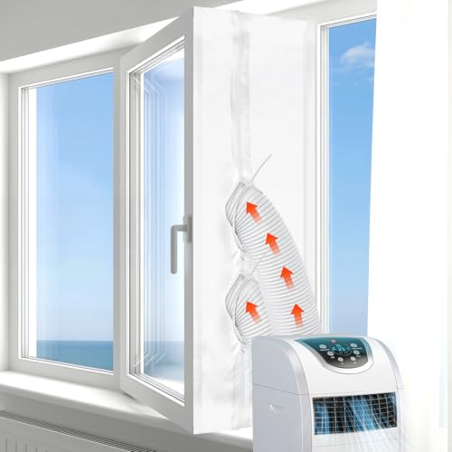 Joint de Fenêtre pour Climatiseurs Mobiles - 500 cm - Hot Air Stop - Tuyau d'Évacuation d'Air, pour Climatisation, Sèche-linge et Fenêtre de Toit