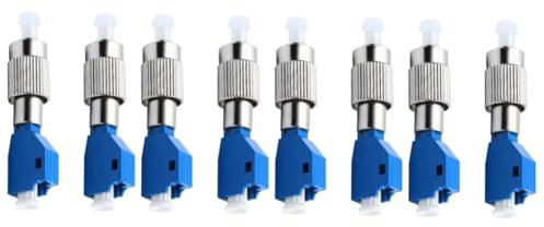HOMSFOU 8pezzi Adattatori Ottici Fc Maschio Lc Convertitori Ibridi Per Precisione e Compatibilità Per Manutenzione e Progetti Fiber-optic