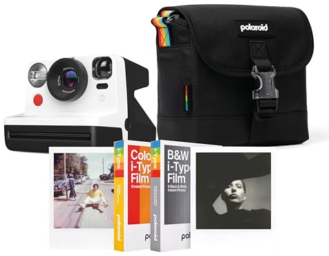 Polaroid Now Travel set, Polaroid Now + 1 confezione i-Type Color Film, 1 confezione B&W, 1 1 bag spectrum (Black & White)