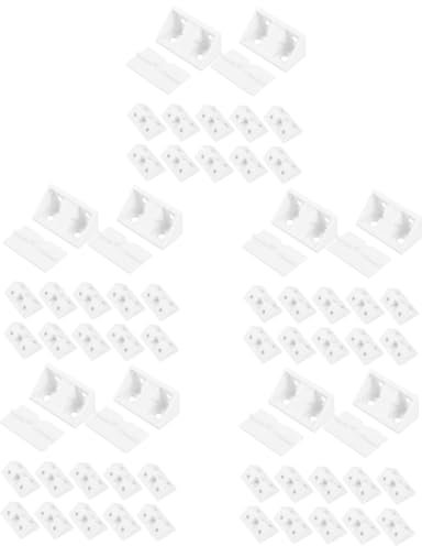 Angoily 5 Sätze Code Für Partitionsecken Klammer Ecke Kleine Regalhalterungen Terrassendielen Einstellbar Soft-close-schrankscharniere Unterstützt Kleberegal Lanyards Plastik 20 Stück * 5