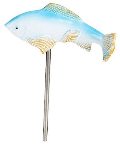 Happyyami Resin Fisch Statue Garten Dekoration Wetterfeste Gartenfigur Für Außenbereich Für Bonsai Und Hausverschönerung Als Für
