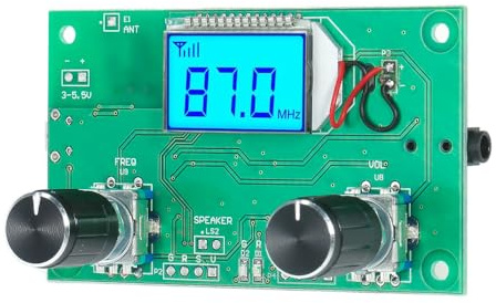 DollaTek Fm Stereo Radio Modulo Ricevitore Radio Digitale Stereo FM Modulo Adatto Per Fai Da Te