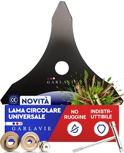 Lame à Broussailles Renforcée pour Débroussailleuse 3 Dents Alésage 25,4 mm | Pour herbes denses, ronces et broussailles ; vérifier l’alésage 25,4 mm et l’adaptation à la machine avant usage.