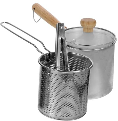 PAMINGONO Frittiertopf Großes Frittierzangen-kochgeschirrset Aus Edelstahl Zum Frühstück