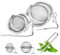4 Pcs Filtro de Te, Infusor de Té, 5cm/7cm Colador de Té de Acero Inoxidable, Filtro Infusor Te con Cadenas, Infusionador Bola de Malla Fina para Tazas de Tés Teteras Especias, con 1 par de pinzas
