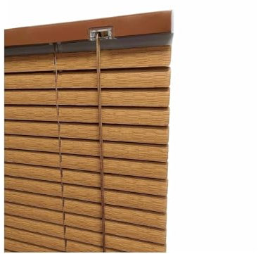 Persianas Aleación de Aluminio Estores Imitación de Veta de Madera Persianas Nivel Persianas Venecianas Interior para Puertas(Original,130x180cm=4.2x5.9ft)