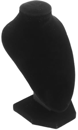 FONDOTIN Soporte Organizador de Joyas de Plástico para Collares y Colgantes Busto Estable para Exhibición y Almacenamiento Casa o Tienda