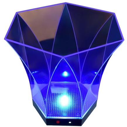 Récipient à boisson LED multi-usages 6 L - Grande capacité - Seau à glace LED - Refroidisseurs de boissons pour boissons et rafraîchissements lieux publics d'amusement