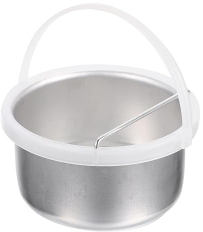 ASAKKURA Wax Melting Pot Wax Heat Melting Accessory Aluminium High Efficient Safe to Use Handle for Hair Removal Care Compatible Other Heating Devices