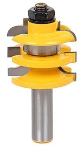 1 punta for fresatrice a binario impilati e stile - Utensili elettrici for taglierina a scalpello for la lavorazione del legno con codolo da 1/2.