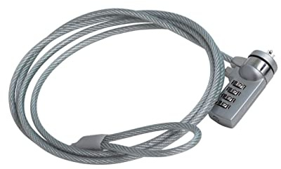 QCONNECT KF04556 - Candado de Seguridad para Ordenador portátil, Negro