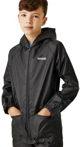 Regatta Kids' Stormbreak Waterproof Jacket Wind Resistant Hooded Outdoor Coat