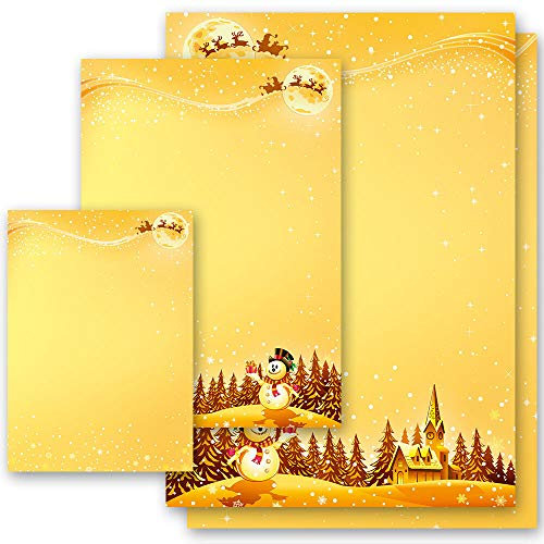 Motivpapier FESTLICHE WÜNSCHE Weihnachten Weihnachtsmotiv - DIN A4 Format 100 Blatt - Paper-Media