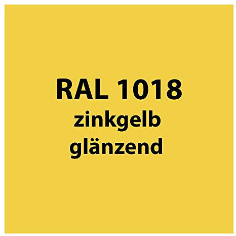 Streichlack Streich Lack Farbe 1K * Premium Qualität * 1 Liter (RAL 1018 zink-gelb glänzend)
