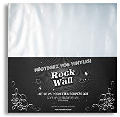ROCK ON WALL Buste Trasparenti di Protezione per Vinile (25 Pz.),