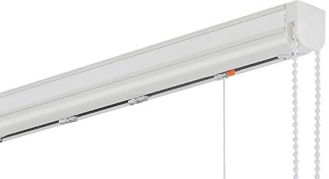 Raffrollotechnik Raffvorhangtechnik Technikbreite 40 bis 240 cm Montage Wand Decke Tür Fenster Seitenzugrollo Rollo Raffvorhang Raffrollo Technik ohne Stoff (Breite 140 cm / Kettenzug 125 cm, links)