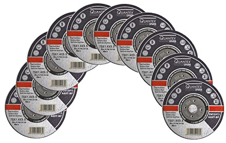 10 Stück Trennscheibe Ø 75mm - 1.4mm Stärke, 9.5mm Aufnahme. Geeignet für Stahl Edelstahl Inox Metall etc.