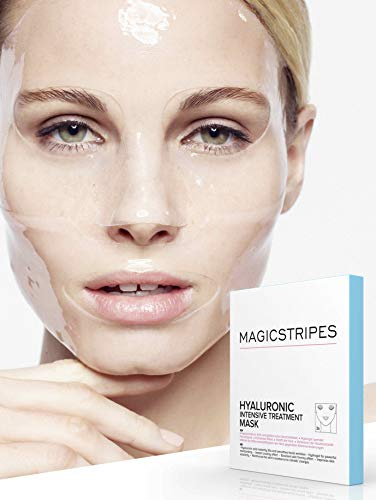 MAGICSTRIPES | Hyaluronic Intensive Treatment Maske | Feuchtigkeitsmaske Gesicht mit Hyaluronsäure | Anti Aging und Anti Falten Effekt | Gesichtspflege für Männer und Frauen | Gesichtsmaske | 3er Pack