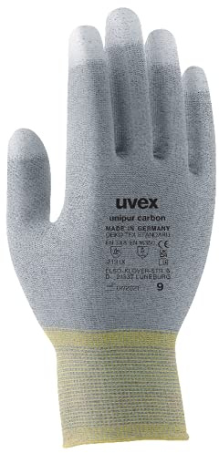 Uvex Unipur Carbon Schutzhandschuhe - 1 Paar Antistatische Arbeitshandschuhe 09/L