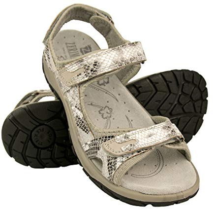 Zerimar Sandalia de Mujer de Trekking | Cierre Ajustable | Sandalias Cómodas | Suela de Goma Antideslizante | Correas Ajustables | Forro Interior de Piel | Altura del Tacón 2 cm