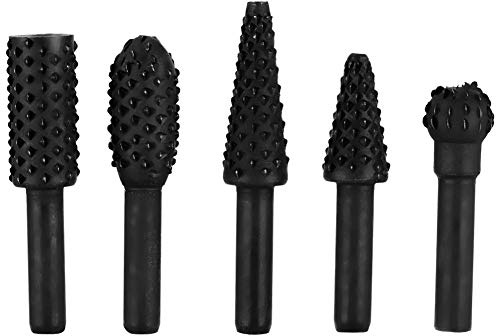 Jeanoko Fresa Rotativa, fresas de acero al carbono de alta dureza con diversas formas y vástago de 6mm, herramientas de tallado rotativo, para carpintería, tallado en madera y plásticos.