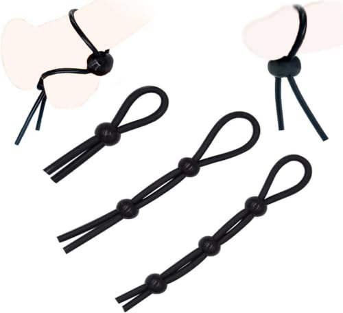 OnundOn Cockringe Extrem Silikon Hodenhalter Hodenpresse Hoden Sexspielzeug Pennisring Hodenring Dual Penisgefängnis Penis Hoden Scrotum Pouch (3-teiliges Set)