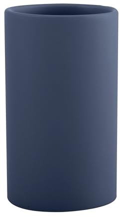 Spirella Portaspazzolino in Ceramica Tubo da 7 x 11,5 cm - Blu Opaco