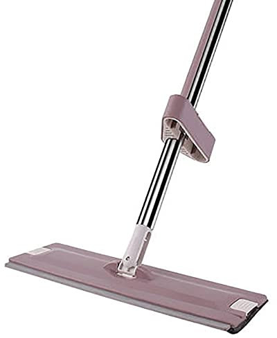 fregona Lave a mano Squeree MOP Nivelación automática Limpiador de piso de la fregona con la almohadilla de microfibra Herramienta de limpieza Placa plana mop ( Color : Purplewithin 4 pads )