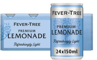 Fever-Tree Refreshingly Light Premium Lemonade 8 x 150ml (Pack of 3, Total 24 cans)