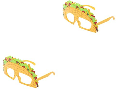 jojofuny 2stücke Kreative Sandwich Und Taco-brille Für Partys Lustige Kostümsonnenbrille Für Erwachsene Accessoires Für Und Feiern Unvergessliche Erinnerungen