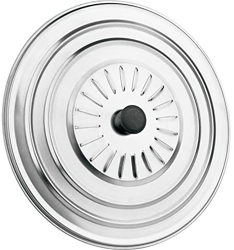 TIENDA EURASIA - Tapa Universal Circular de Acero Inoxidable Con Pomo Anti-calor, Multiusos para Ollas y Sartenes, Evita Salpicaduras (ø20 cm)