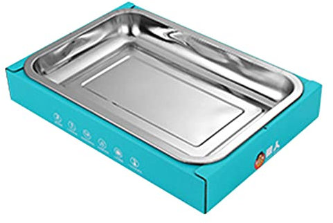 Barbecue à Charbon de Bois, Barbecue Fumoir Compact Détachable en Acier Inoxydable à Usage Unique pour Le Camping (Bleu Clair (Contenant 30 charbons))