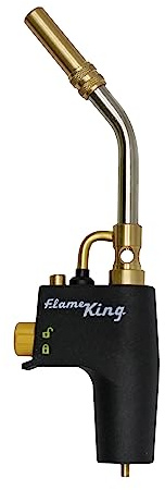 Flame King FK4500CGA High Intensity Propane Torch Head for Soldering, Brazing, Plumbing, Lighting Charcoal/Fire Pits, Compatible with 1LB Cylinders, MAPP, and MAP-PRO