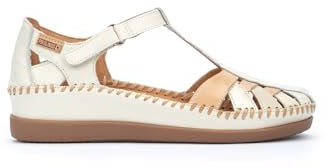 Pikolinos Halboffene Schuhe in Leder CADAQUES für Frauen Farbe NATA