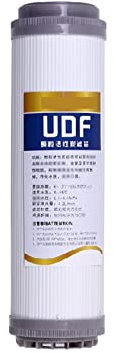 Filtre à eau sous l'évier, Charbon actif de granules de coquille de noix de coco de 10 pouces, bloc de charbon actif d'udf, système d'épurateur de filtre à eau utilisé dans votre cuisine, salle de bai