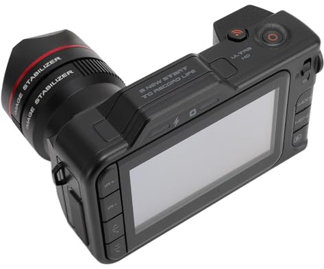 Lazmin112 Fotocamera Digitale, Fotocamera per Vlogging 5K 50MP con Zoom Digitale 50X, 4800mAh, Schermo da 4,0 Pollici, Visione Notturna, Anti-vibrazione, Fotocamera da Viaggio Compatta