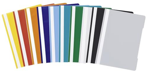 Papiertiger Schnellhefter Marke Brunnen PP für Schule und Büro (Schulqualität, Sortierung, 10er Pack)