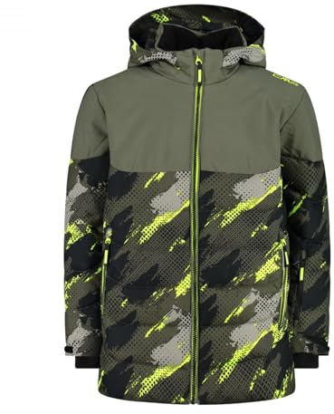 CMP Jungen-Skijacke aus Twill, Olive-Nero, 152
