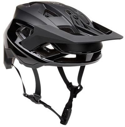 Fox Racing Speedframe Pro MT BLK CE – Mountainbike Helm, MIPS Helm, Fahrradhelm schwarz – MIPS Air Node Schutz – BOA Fit System – abnehmbares Visier – Matte Black, Größe: S