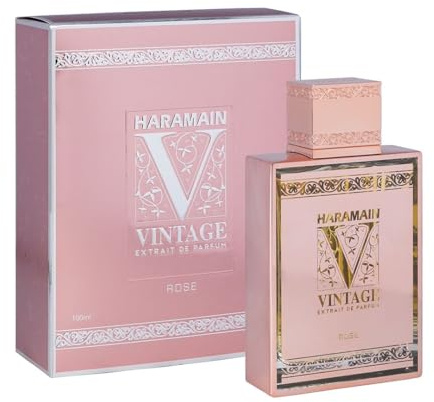 Al Haramain Vintage Rose - Perfumes for Women and Cologne for Men - Captivating Fragrance with Bergamot - 100 ml Extrait De Parfum Spray