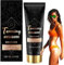 Lotion Bronzante Foncée,Cachemire Noir Lotion Bronzante, Activateurs et Accélérateurs de Bronzage sans Autobronzant, Crème Bronzante pour un Teint Foncé et Uniforme, Naturel et Sans Marques Visibles