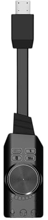 Carte son USB virtuelle 7.1 Surround Sound Adaptateur USB Enhaner améliore le jeu sur les casques PC