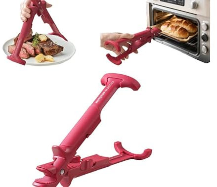 Feirdhoo Pinza per friggitrice ad aria calda, 2 in 1, anti-caldo, per forno, microonde, friggitrice ad aria e vapore