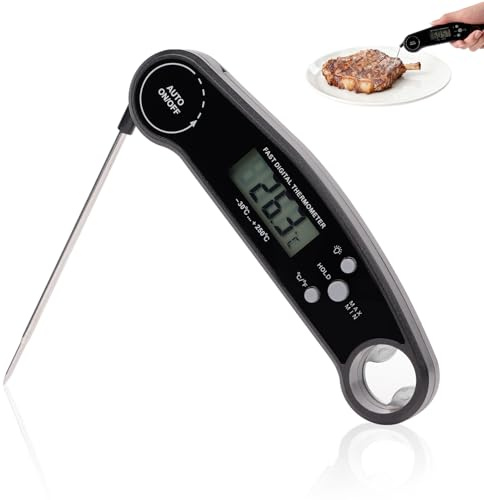 Digitales Wasser Temperaturmesser – Präzise 0.1℃ für Baby-Milch, Bad, Kochen & Lebensmittel – Schnelle Messung in 3-6 Sekunden, Großes Display, Sicher & Umweltfreundlich