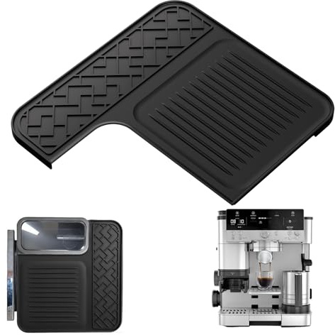Kunoli Mat for Ninja Luxe Espresso Coffee Machine ES601 (Black) | Silicone Top Mat Accessories for Ninja Luxe Cafe, Protects Top Surface, Anti-Slip, Waterproof, Heat-Resistant