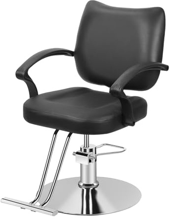 emlovosy Fauteuil Salon Pivotant, Fauteuil de Coiffure Professionnel avec Pompe Hydraulique, Chaise de Barbier Réglable en Hauteur, Chaises de Barber pour Chambre Salons de Coiffure Spa de Beauté
