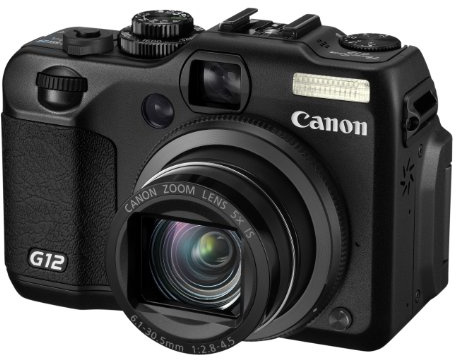 Canon PowerShot G12 Camera 10MP 5x Hybrid Zoom 2.8 LCD 720p HD Movie